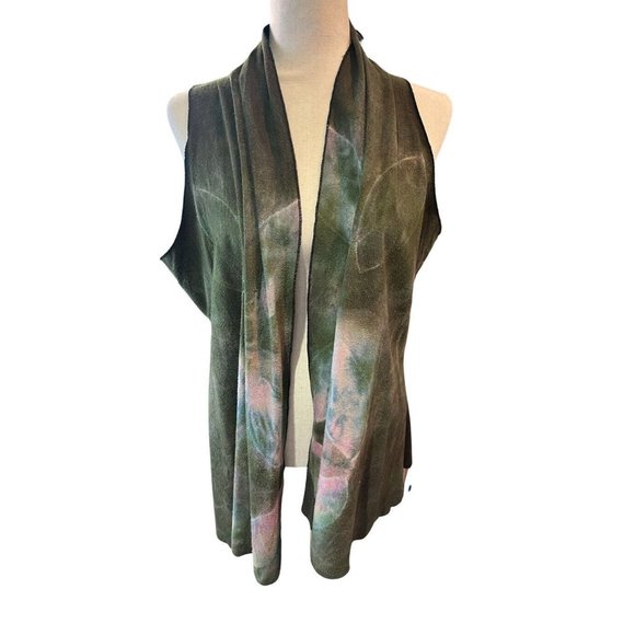 Jenny Threads Iris Vest Handmade By Jen Swearington Wearable Art Iris Vest L - Picture 1 of 6